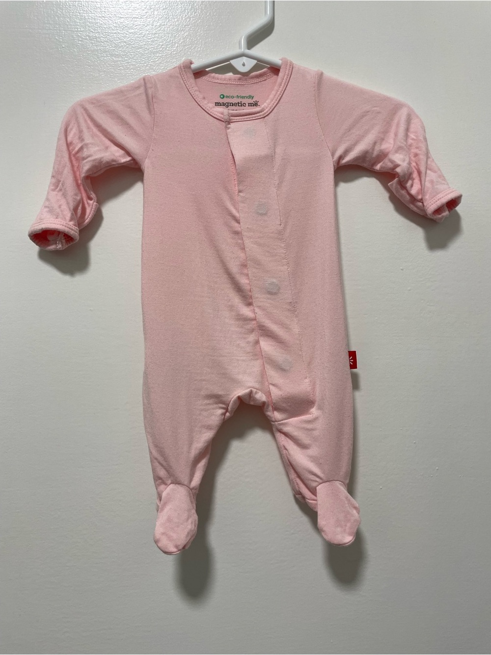 Magnetic Me Pale Pink Footed One-Piece